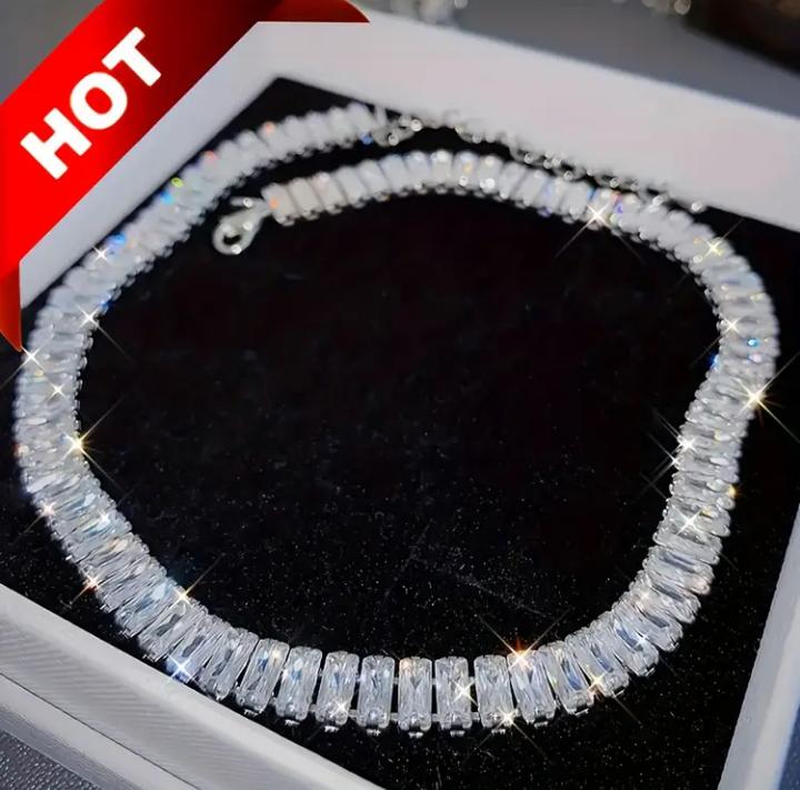 funky silver plated crystal bracelete