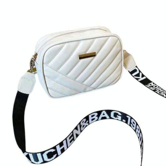 cross body white bag