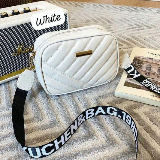cross body white bag